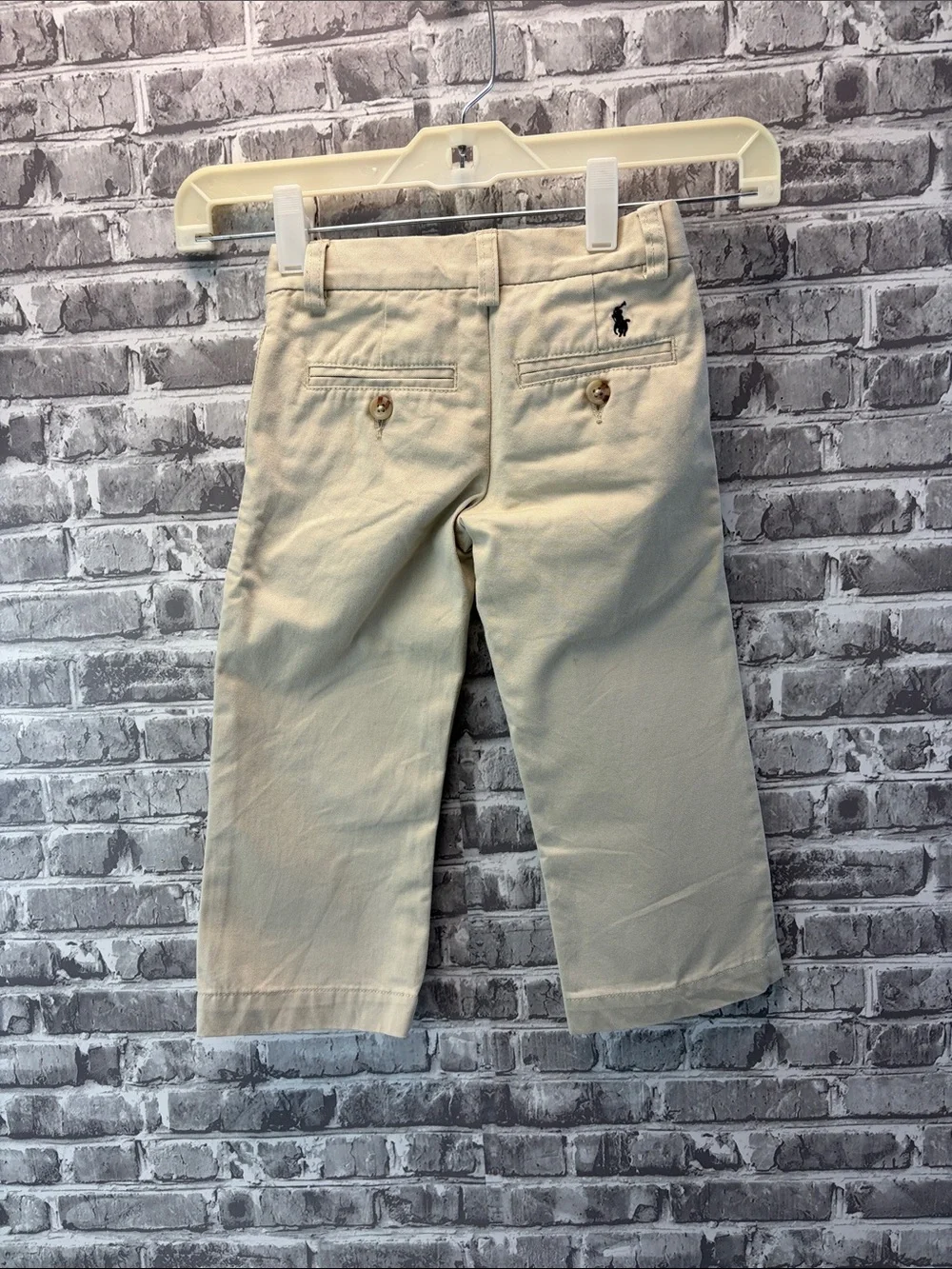 Ralph Lauren Tan Khaki Flat-Front Boys' Chinos